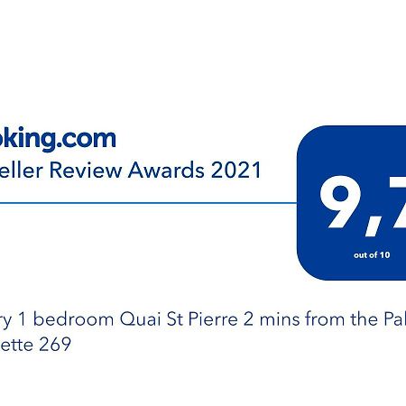 Luxury 1 Bedroom Quai St Pierre 2 Mins From The Palais & Croisette 269 Канны Экстерьер фото